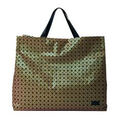 Issey Miyake, Taske, Herre, Orange, ONE SIZE, Bomuld, Geometrisk Flise Tote Taske
