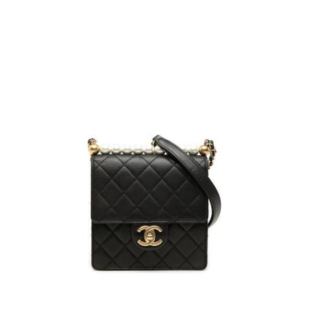Chanel Vintage - Pre-owned Vintage Faux Pearl Lambskin Crossbody Bag Vintage - Dam - ONE Size - Läder