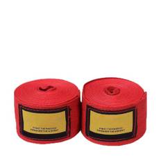 Boxning Hand Wraps, 2st Bomull Boxing Wraps Bäst för Thaiboxning (Röd)