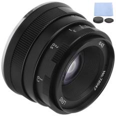 NEWYI 35mm F1.7 FX Mount Large Aperture Portrait Fixed Focus Manual Lens for Fuji XT4(black ) svart