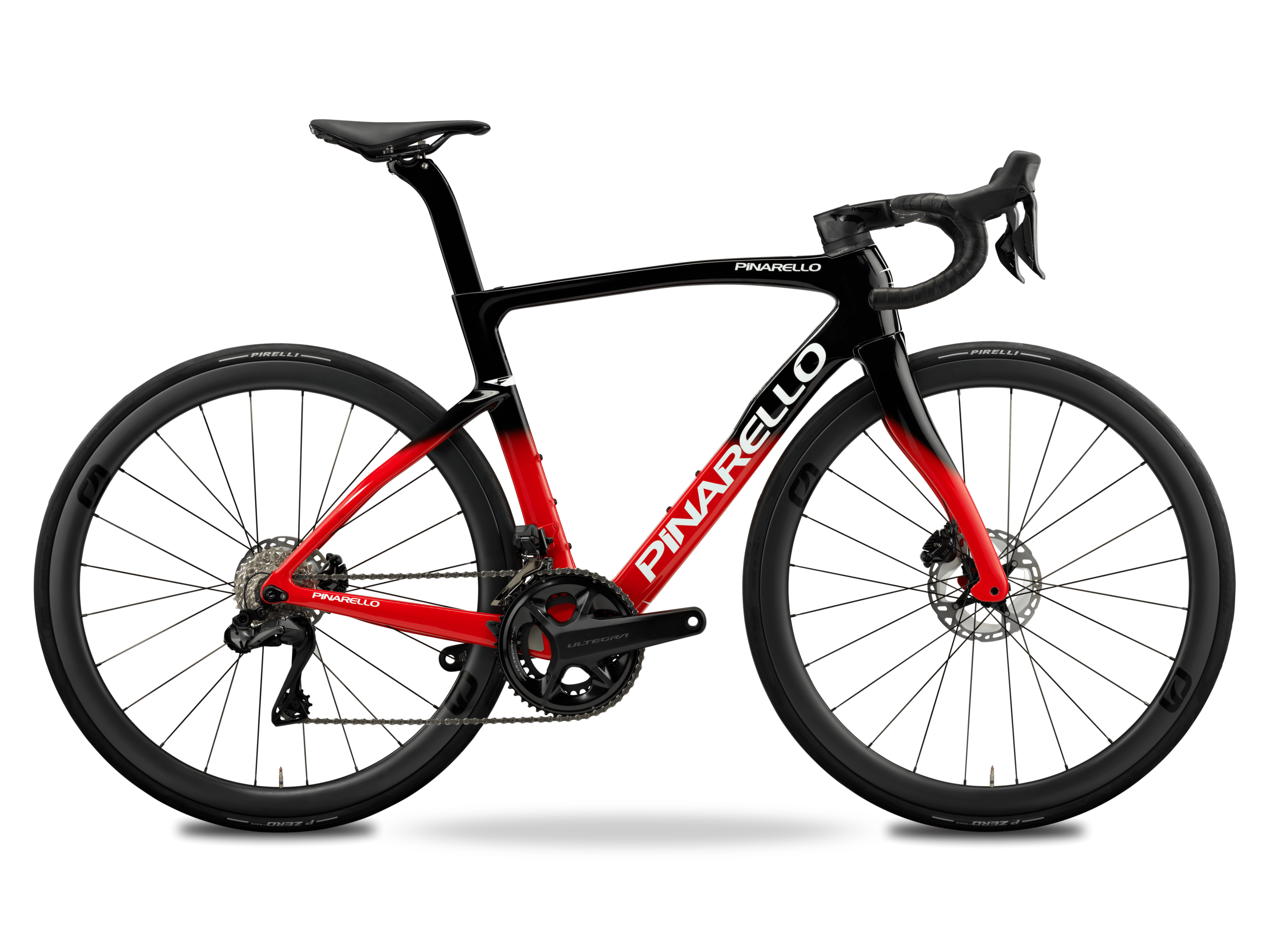 Pinarello F7 2024 - Shimano Ultegra Di2 2x12sp - MOST Ultrafast 40 - 167 / 595 / FASTEST RED (595)