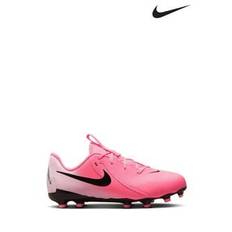 Nike Pink/Black Kids Phantom Academy Multi Ground Football Boots