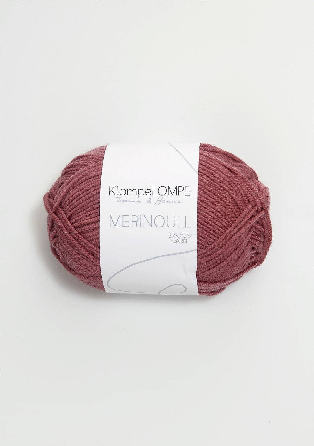 Sandnes - Merinoull / Klompelompe Merinoull - 4344 - Mørk pudder rosa