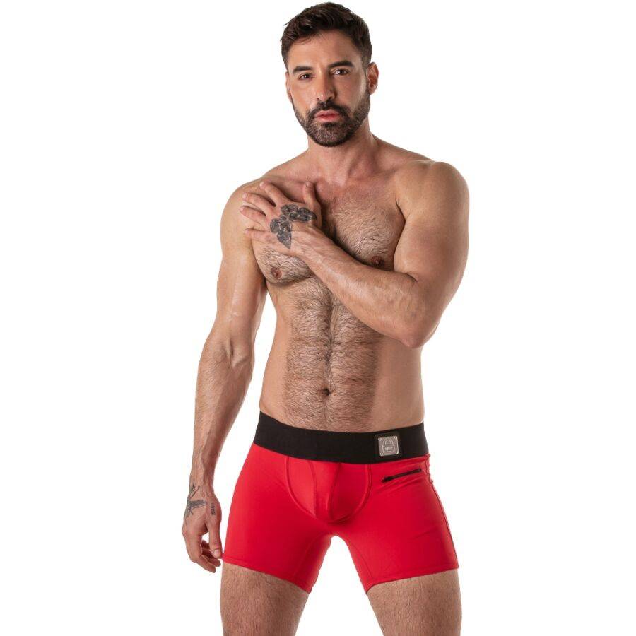 Locker Gear trunks med bred midjeband röd L