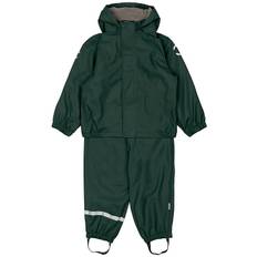 Mikk-Line Regntøj m. Fleece/Seler - PU - Recycled - Darkest Spro - Mikk-Line - 12 år (152) - Regntøj