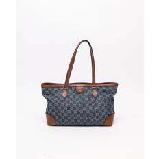 GUCCI GG Denim Tote Bag - Blue