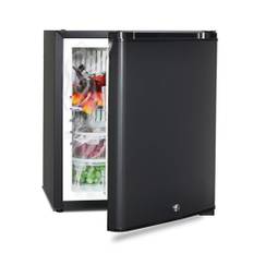 Smad Camping Kühlschrank 12v 230v, 30L, Kühlschrank Wohnmobil, Leiser Absorber Kühlschrank 12v, Mini Kühlschrank 12v, Kühlschrank mit Schloss für Auto, Büro und Schlafzimmer, Wendetür, Schwarz