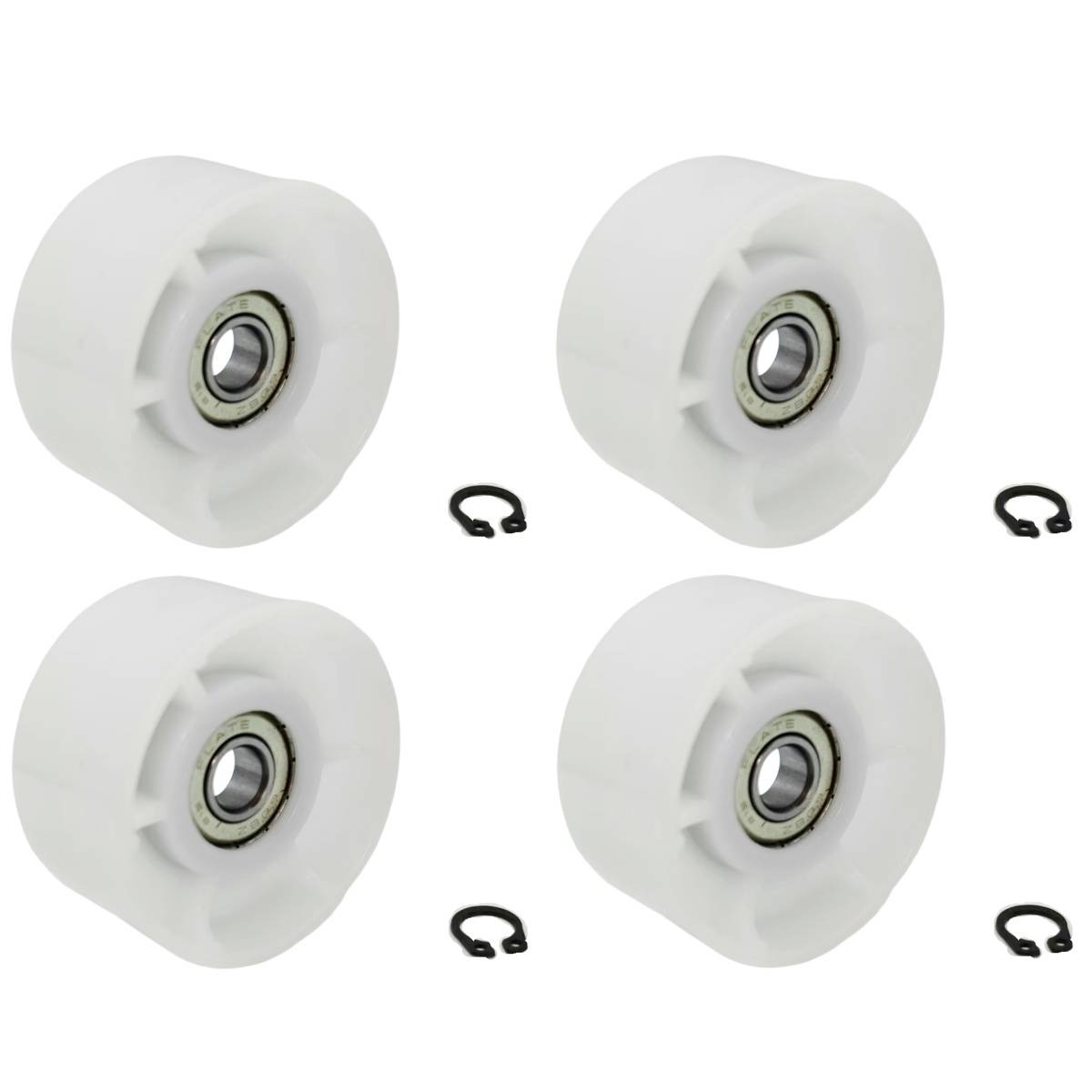 4 PACK 00632045 Tumble Dryer Roller Wheel  Fit For BOSCH  Siemens Tumble Dryer Jokey Wheel  Tension Belt Pulley