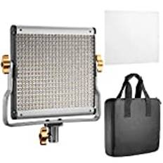 NEEWER LED-videolampa strömningsljus med U-hållare för studio YouTube videolampa panel dimbar tvåfärgad set hållbar metallram kamera nyckellampa med 480 LED-pärlor 3200–5600 K CRI 96