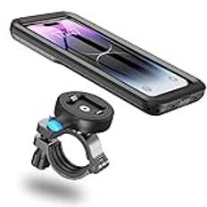 Cozycase Universell vattentät motorcykel motorcykel telefonhållare - vägcykelhållare/skoter/styre för iPhone 15 14 13 12 11 Pro Max/Plus/XR för Samsung Galaxy S24 S23 S22 S21 för Xiaomi Phone