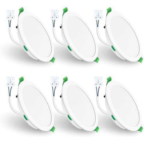 ALUSSO 6 Stück LED Einbaustrahler dimmbar,Ø190-205mm 3CCT IP44 Deckenspots