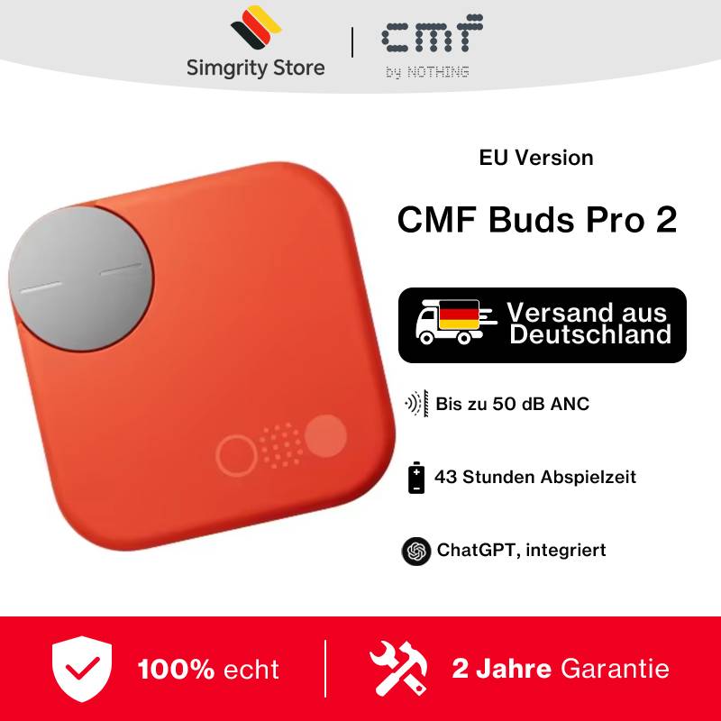 CMF Buds Pro 2 with 50 dB Hybrid Active Noise Cancellation 6HD MICS