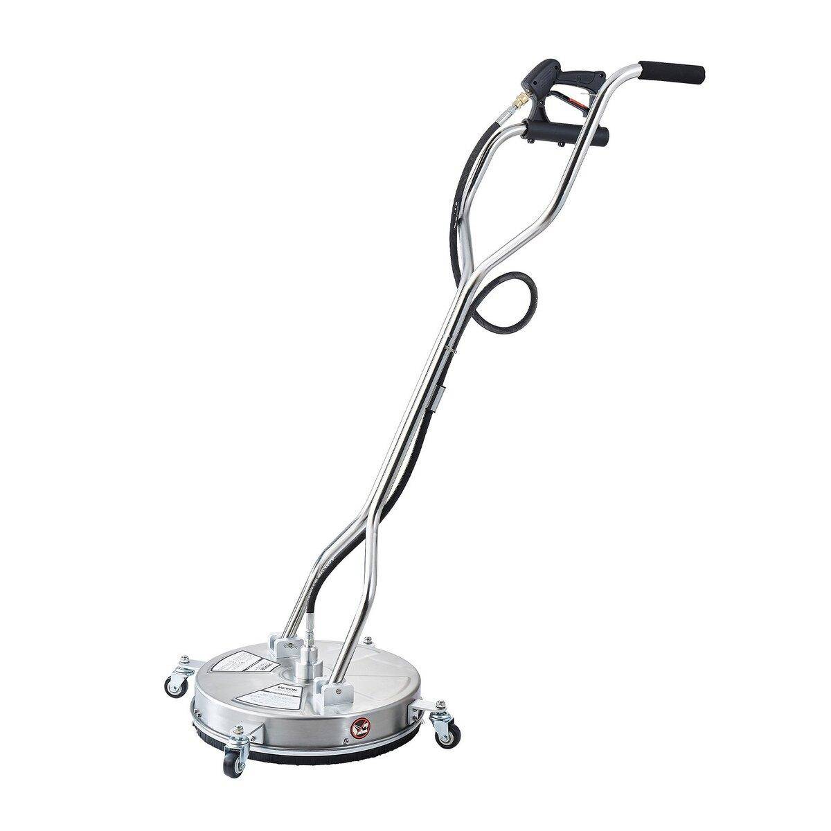 18 Pressure Washer Surface Cleaner 4 Wheels Dual Handle 4000 Max PSI