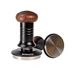 MiiCoffee espresso kaffebryggare 58,5 mm, nivåkaffe tamper för 58 mm filterhållare, justerbart djup rostfritt stål platt bas