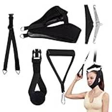 Neck Traction Device | Halsförlängare hängmatta ovanför dörren för att lindra nacksmärta, bärbar nackslinga för ryggradens avslappning, öron, nackdragenhet