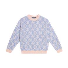 Acne Studios Kids Face wool and cotton sweater