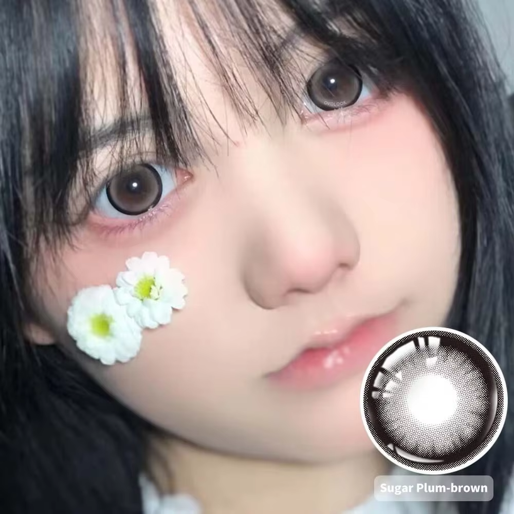 OVOLOOK-1 Pair Beauty 10 Colors Contact Lenses for Eyes Natural Pupil Color Lens Eyes for Myopia Fast Shipping Half A Year Use