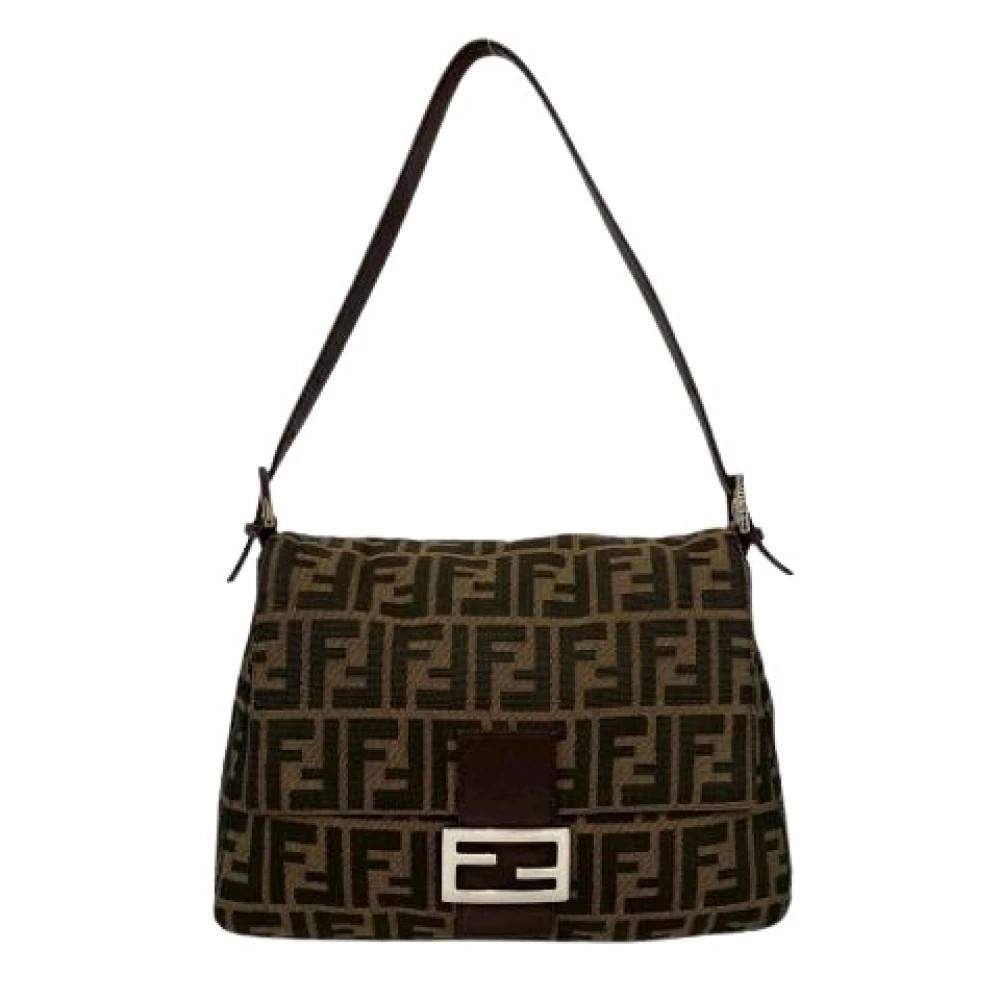 Fendi Vintage Pre-owned Vintage Skuldertaske - Vintage - Dame - Brun - ONE SIZE - Uld