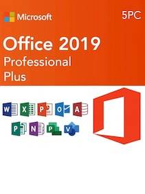 Microsoft Office Professional 2019 Plus (PC, 5 Devices) - Microsoft Key - GLOBAL