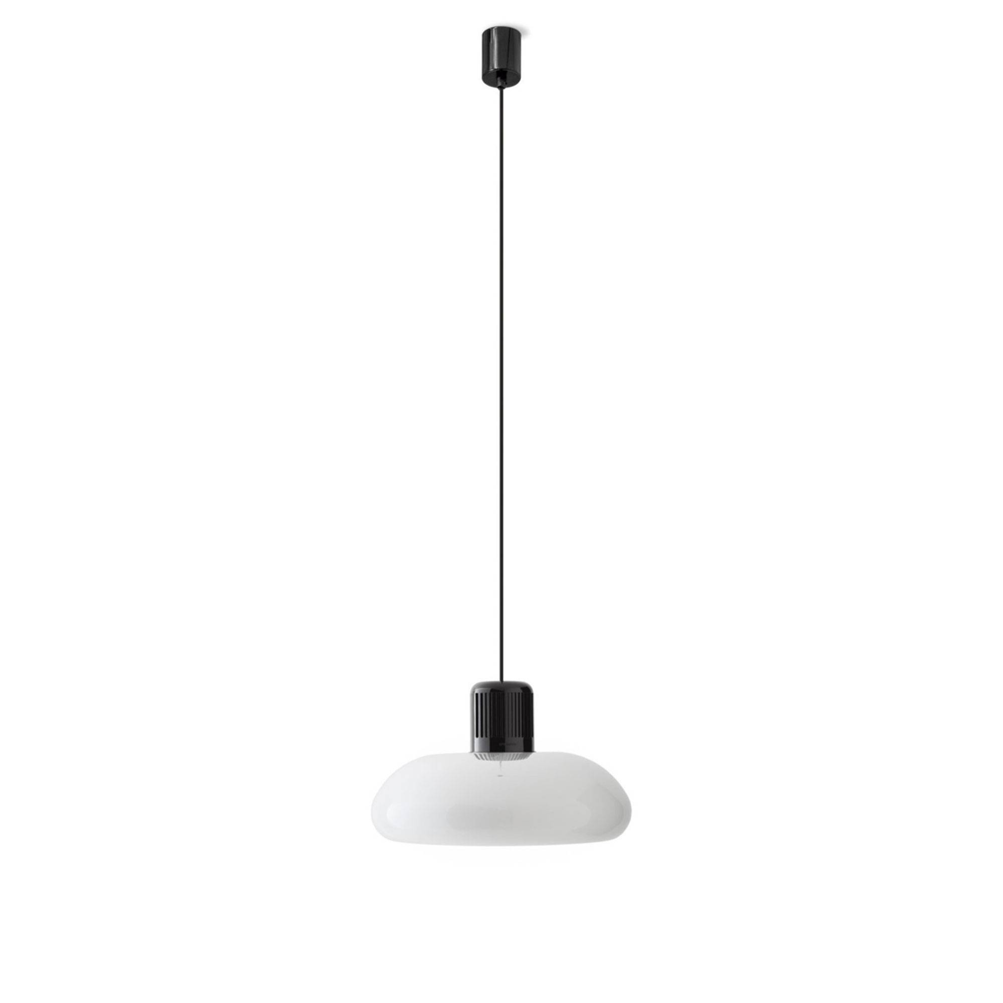 Stilnovo - Trepiù DALI pendel white / polished black - Pendellamper - Gae Aulenti,Livio Castiglioni - Sort,Hvid