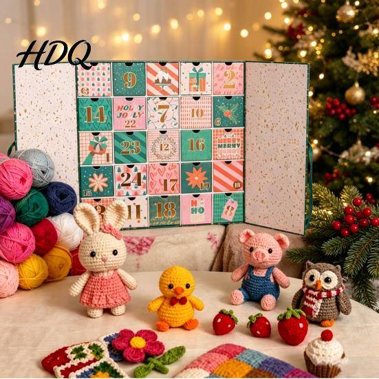 Festive Handmade Countdown 25 Days Crochet Advent Calendar 2026 Beginner Friendly Christmas Box