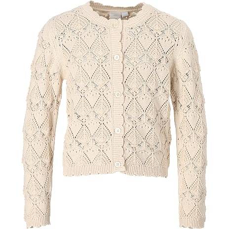 VRS børne strik cardigan str. 146/152 - beige