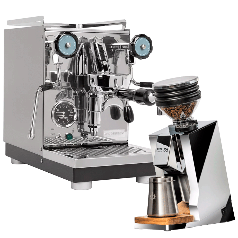 Profitec Pro 400 Espressomaskine Inkl. Eureka Mignon Zero 65 Speedy Chrome