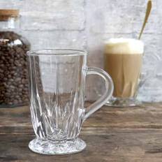 Chic Antique Glass Mug with Handle Clear