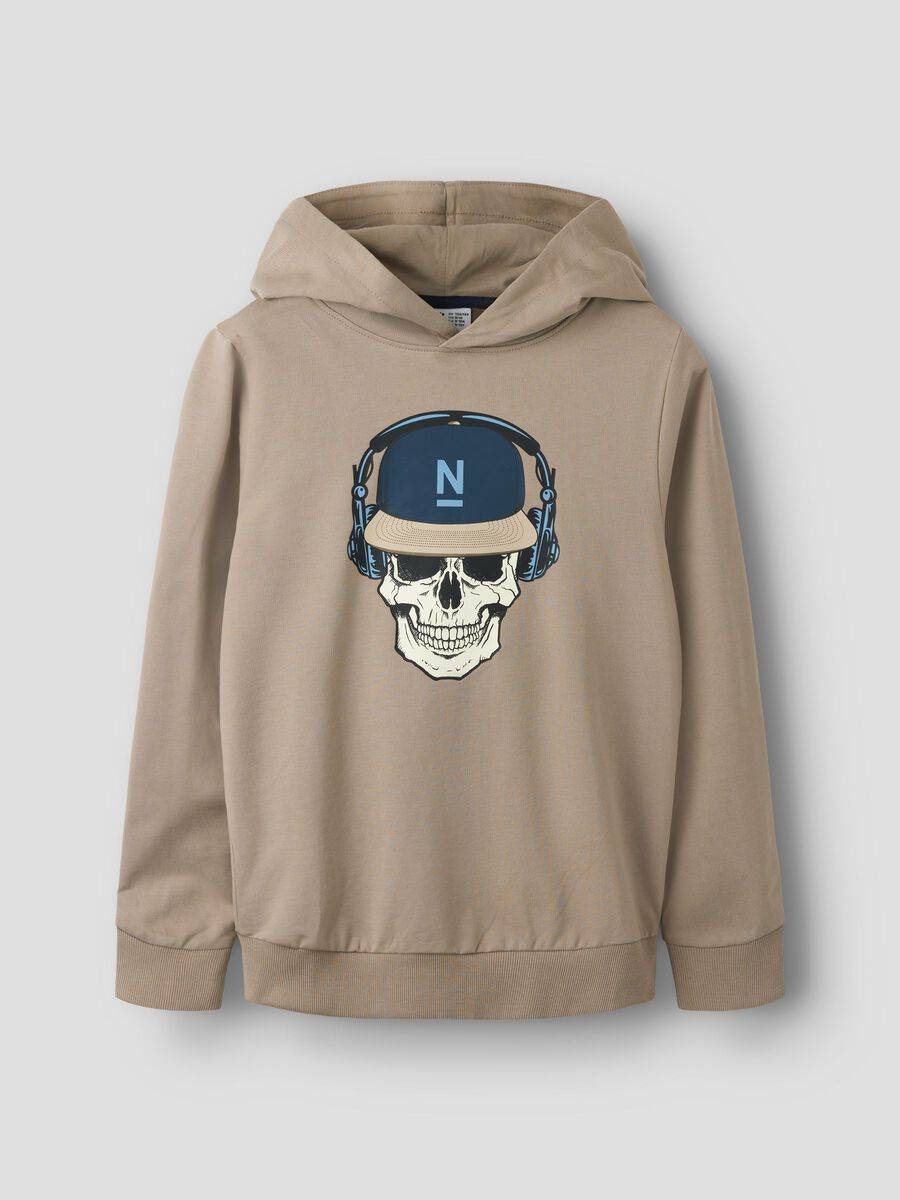 Ekologisk Bomull Hoodie - Grå - 134/140