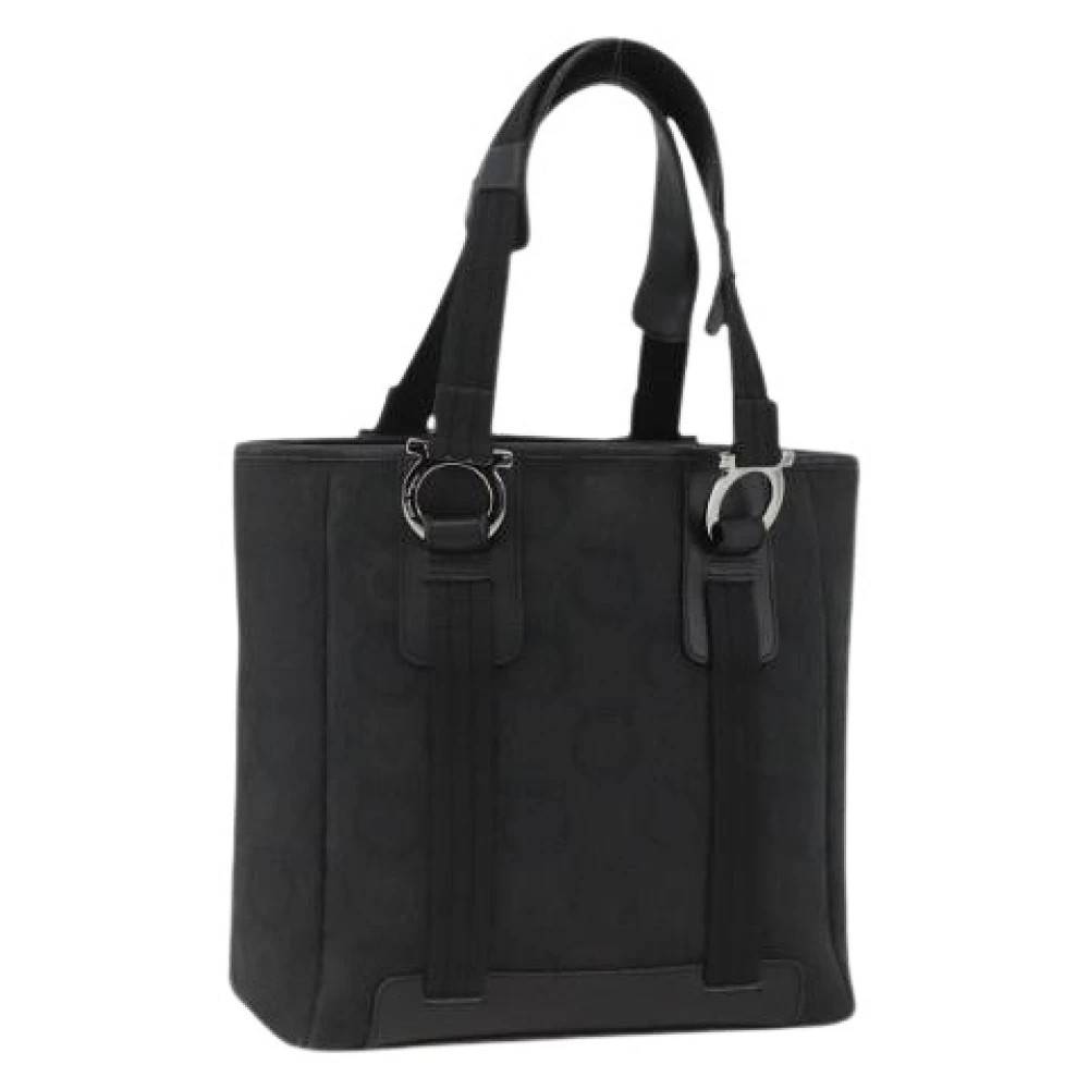 Salvatore Ferragamo Pre-owned Pre-owned Tote Bag - Vintage - Dame - Sort - ONE SIZE - Læder
