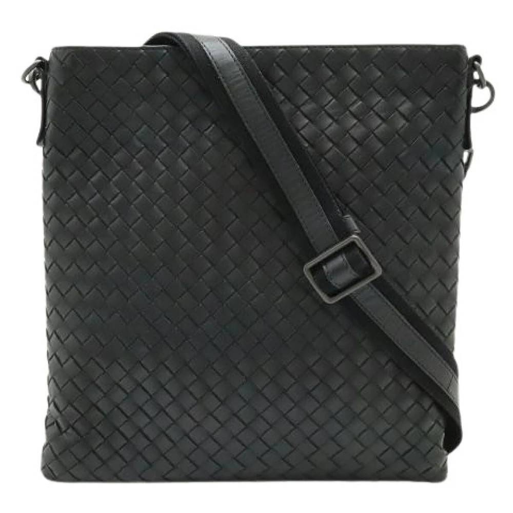 Bottega Veneta Vintage Pre-owned Intrecciato Læder Skuldertaske - Vintage - Dame - Sort - ONE SIZE - Uld