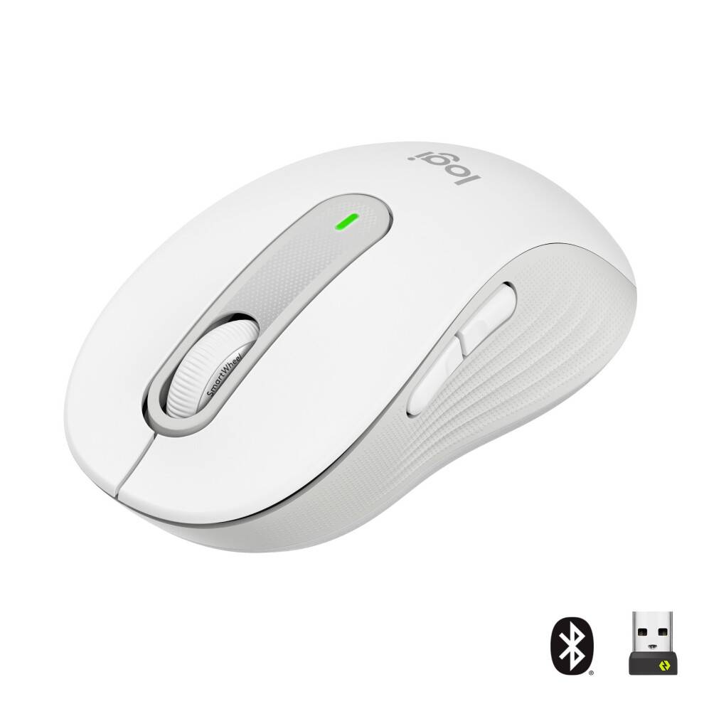Logitech Signature M650 trådløs optisk mus hvid