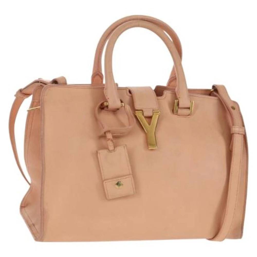 Saint Laurent Vintage Pre-owned Vintage Håndtaske - Vintage - Dame - Lyserød - ONE SIZE - Uld