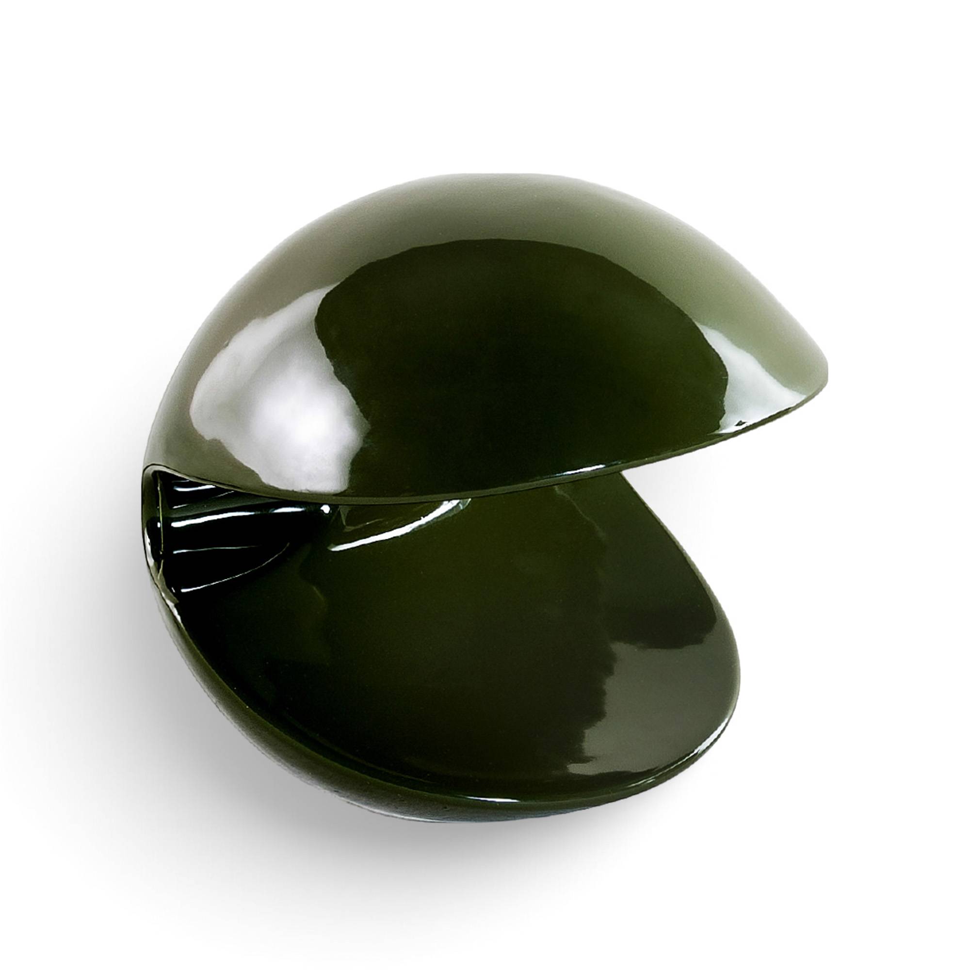 Tacchini - MISS PACK, GLAZED CERAMIC, FINITURA OLIVE GREEN (T100) - Bordlamper - Alvino Bagni - Grøn - Keramik