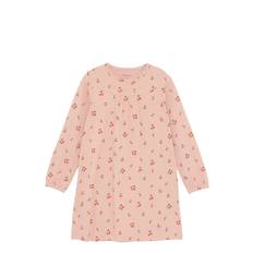 MINYMO Nightdress Ls Aop |Pink |116