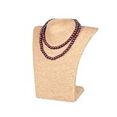 Smyckenhållare smycken display stativ mannequin byst display smycken display örhängen halsband hänge mannequin smycken display stativ smyckestativ (färg: gul, storlek: h22cm)