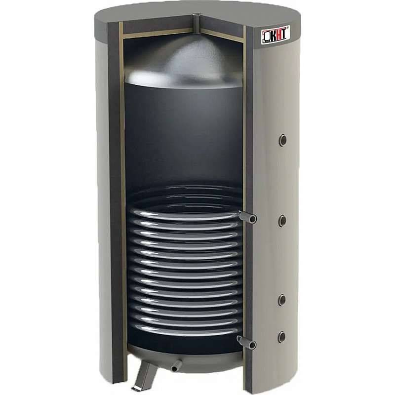 Akkumuleringstank isoleret m/solspiral 1,2m² - ø775x1416mm - 300L
