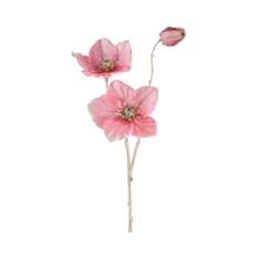 Konstväxt julros 56cm rosa
