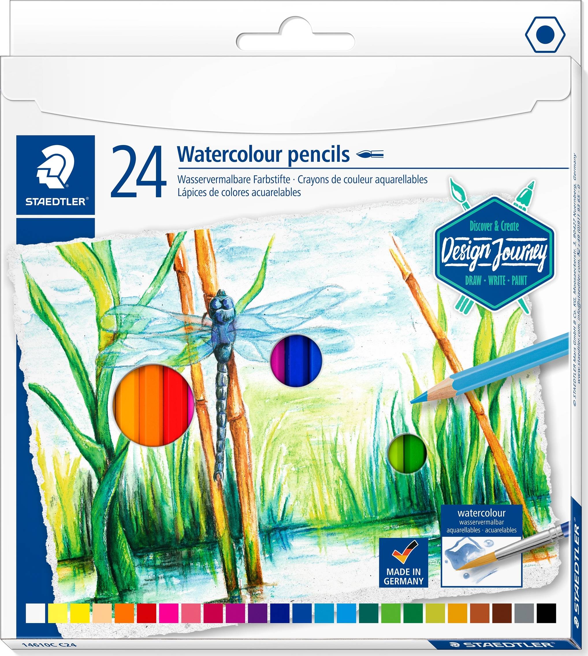 Staedtler DJ akvarellpennor | 24 färger