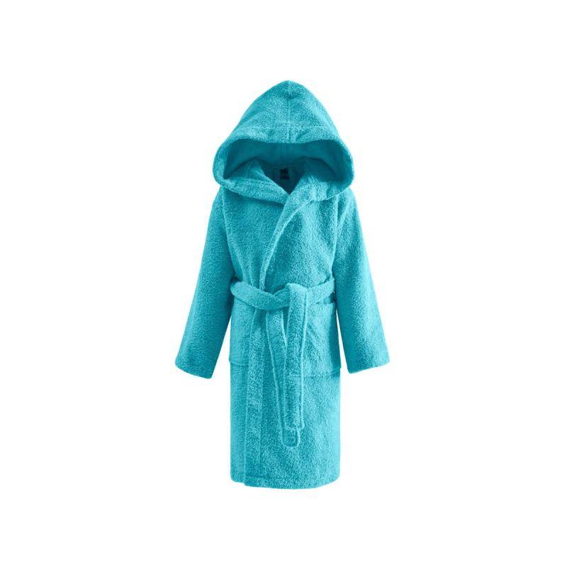 Morgonrock barn frotté LUXURY turquoise (4 år)