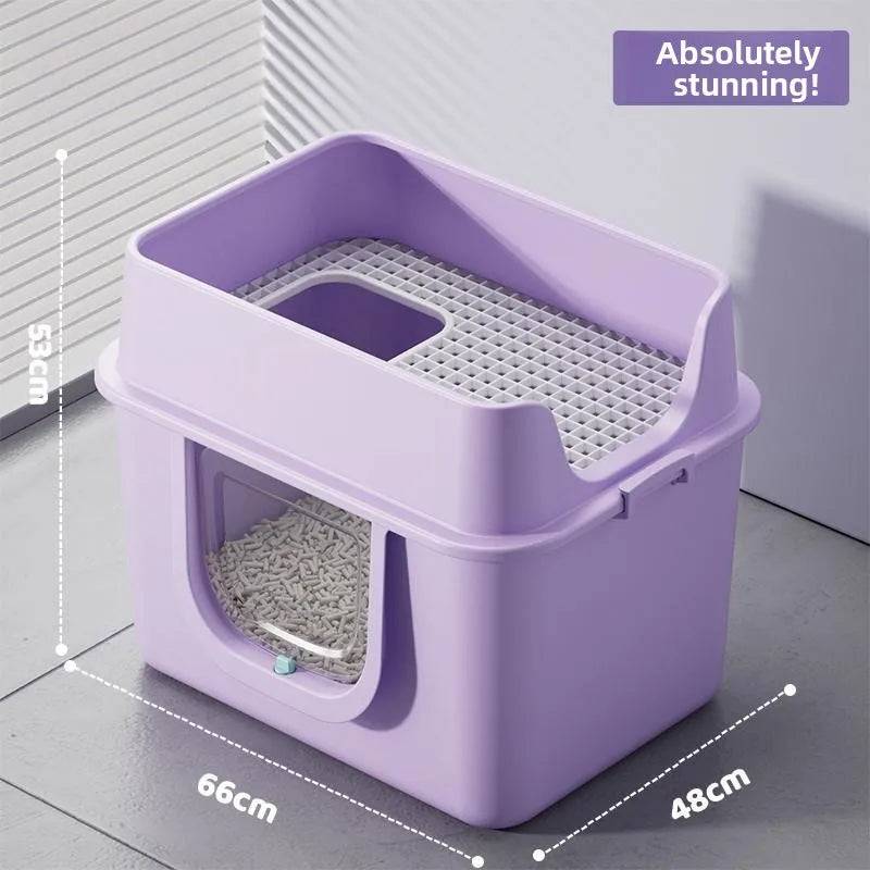 Top Entry Self-Cleaning Cat Litter Box with Odour Control & Anti-Splash Drawer - style5