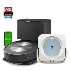 Roomba® j7+ & Braava jet® m6 hvid/blå Bundle