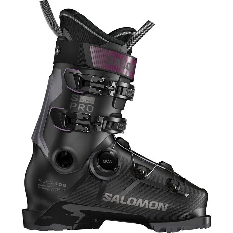 Salomon S/Pro Supra Boa 100 Black/Dark Grey Met./Burgundy Met. Black/Dark Grey Met./Burgundy Met. 29/29.5 (29/29.5)