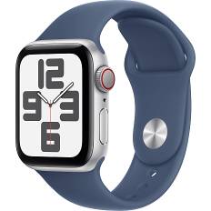Apple Watch SE (2024) 40 mm Cell - Silver Aluminium Sport Band