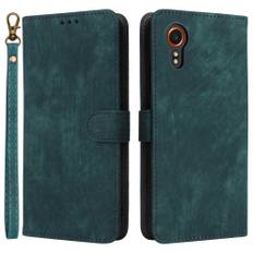Samsung Galaxy Xcover 7 - RFID læder cover / pung - Aftagelig strop - Grøn
