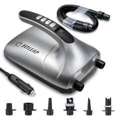 Fitleap SUP Pumpe Elektrisch 20 PSI, Elektrische Pumpe für SUP Board, 12V Pumpe, 2-in-1 Inflation & Deflation, für SUP Zelt Isomatte Kajak & Luftmatratze