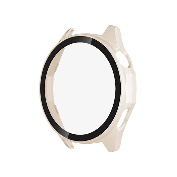 Vitt PC+Härdat Glas Klockfodral Kompatibelt med Huawei GT6 Pro 46mm - Fullt Täckande Skyddsskal