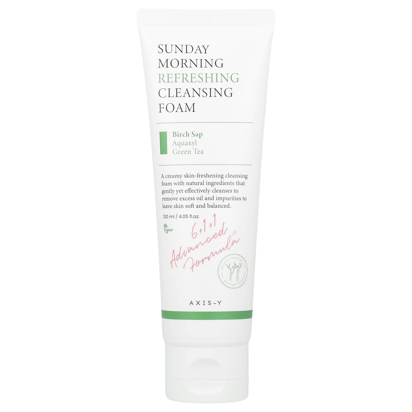 Axis-Y, Sunday Morning Refreshing Cleansing Foam, 120Ml(4.05Fl Oz)