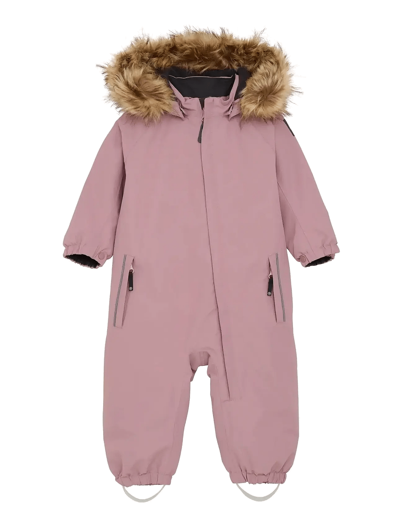 COLOR KIDS Baby Coverall W. Fake Fur | Pink | 74