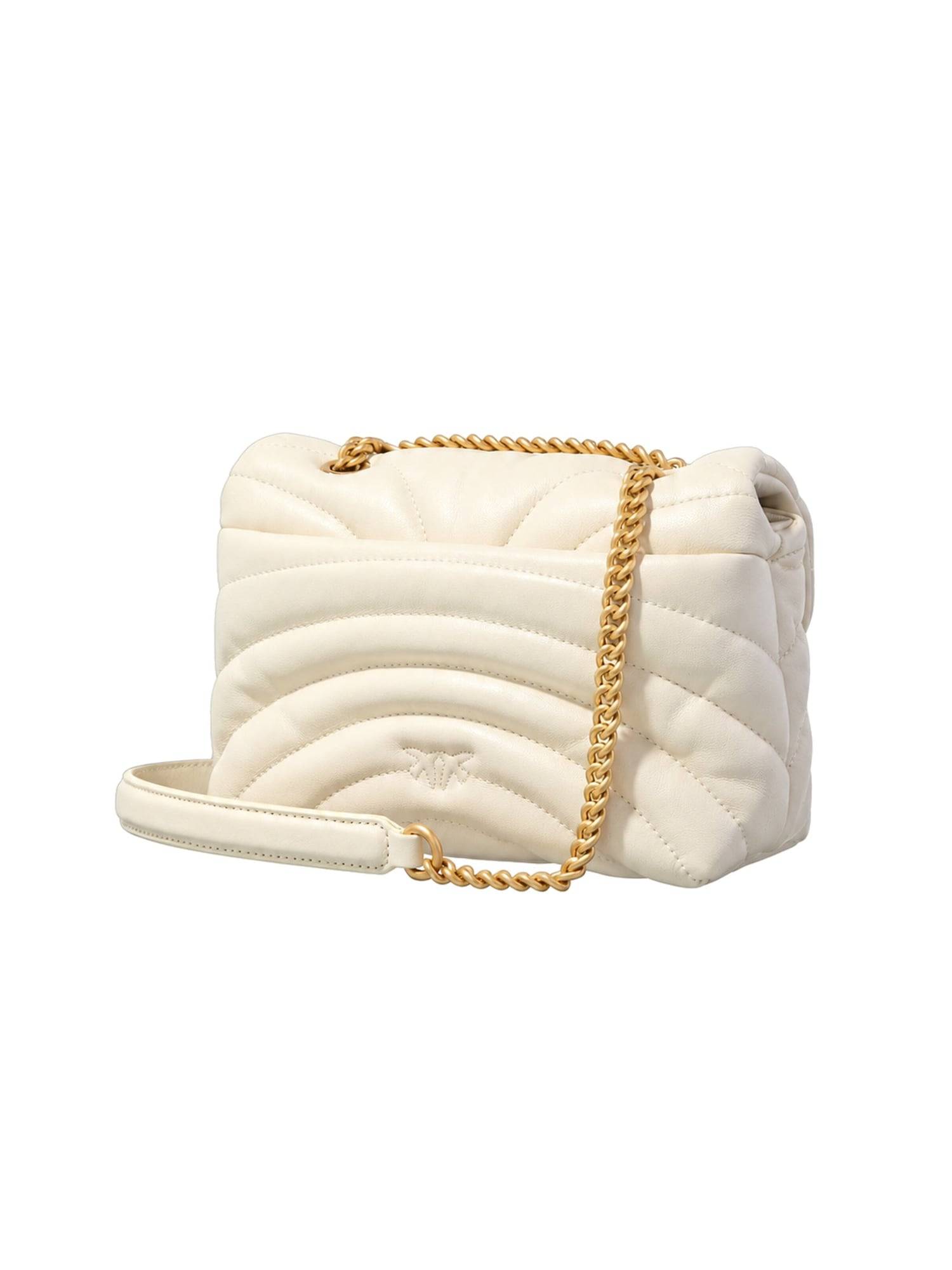 PINKO Skuldertaske 'Love Puff Classic Cl Sheep Nap'  beige